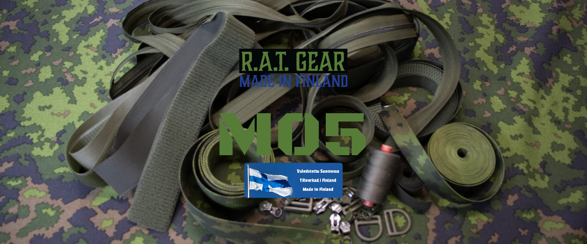 R.A.T. GEAR M05 kuosin tuotteiden valmistusmateriaaleja