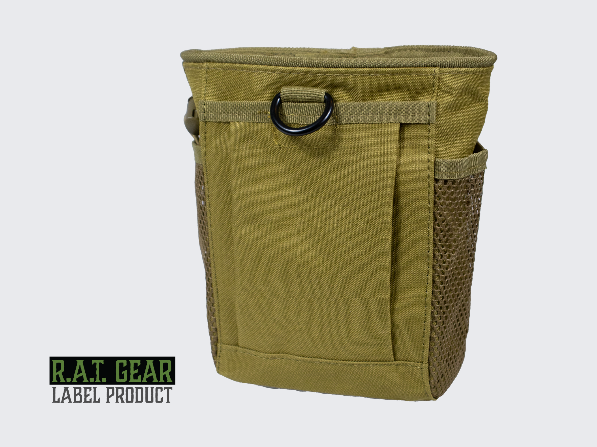 Tan värinen dumppitasku kaikelle ylimääräiselle tavaralle ampuessa tai retkeillessä. Tan colored dump pouch for all extra stuff when shooting, camping or hiking.