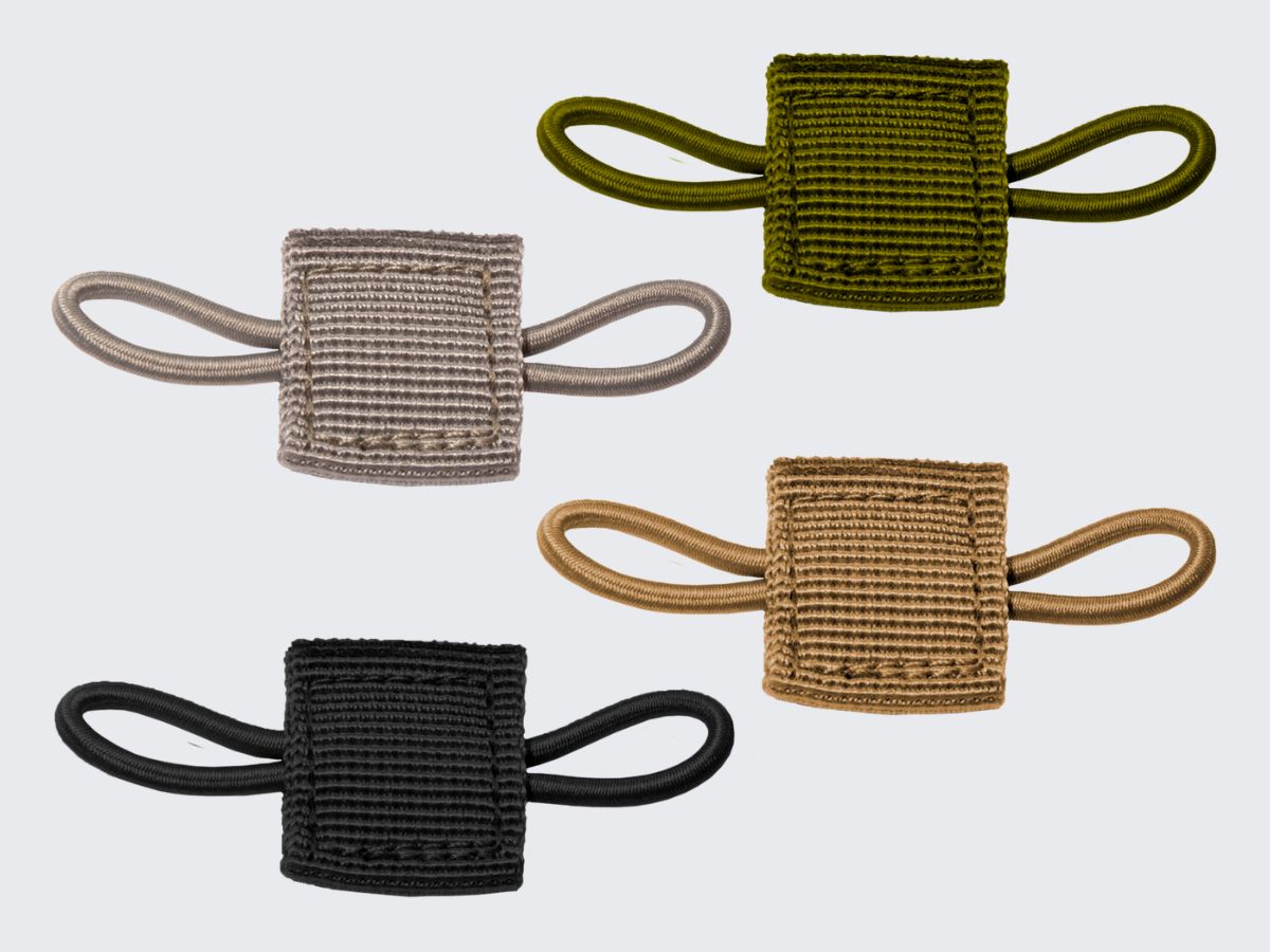 Varustelenkit pienten varusteiden kiinnittämiseen PALS-nauhoitukseen. Varustelenkkien värivaihtoehdot: Musta, Vihreä, Aavikko ja Harmaa.