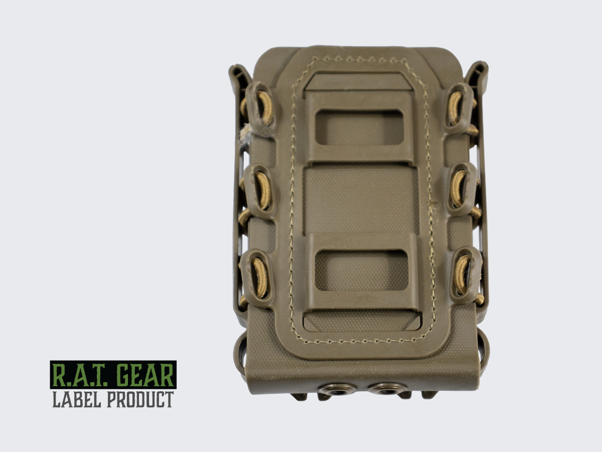 Hiekan värinen kiväärin lipastasku TPR kaliipereille .223 / 5.56 / 7.62. Tan color rifle magazine pouch TPR for calibers .223 / 5.56 / 7.62.