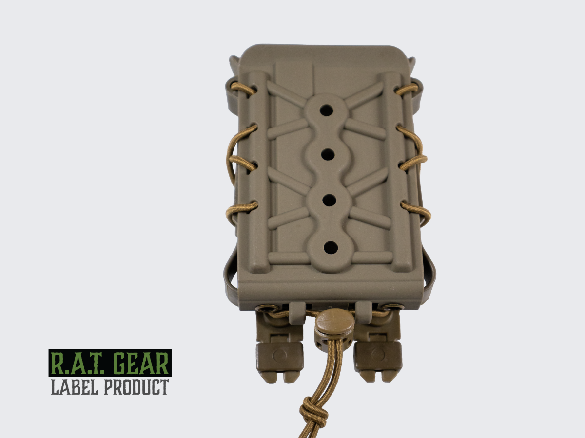 Hiekan värinen kiväärin lipastasku TPU kaliipereille .223 / 5.56 / 7.62. Tan colored rifle magazine pouch TPU for calibers .223 / 5.56 / 7.62.