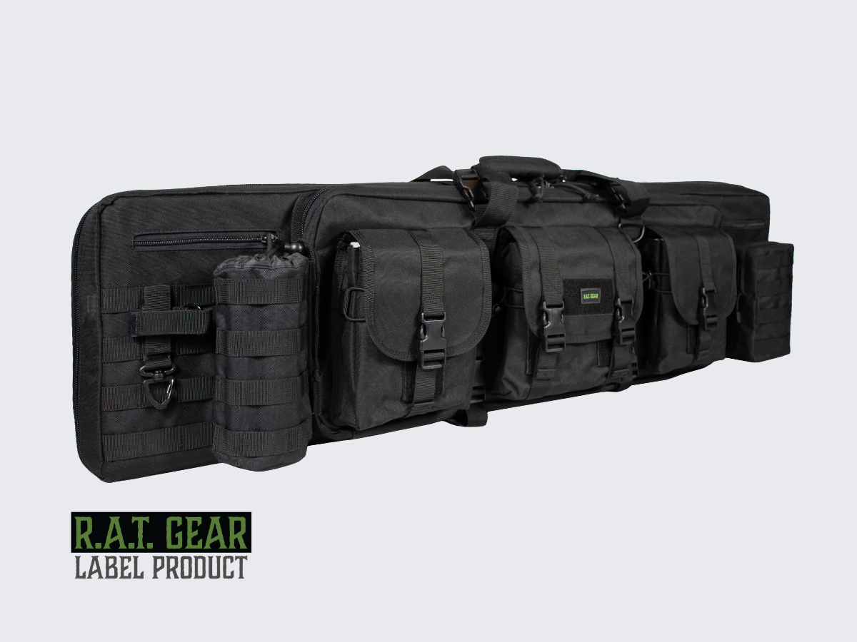 Raccoon 42 COMBO Aselaukku kahdelle aseelle 105 cm Musta