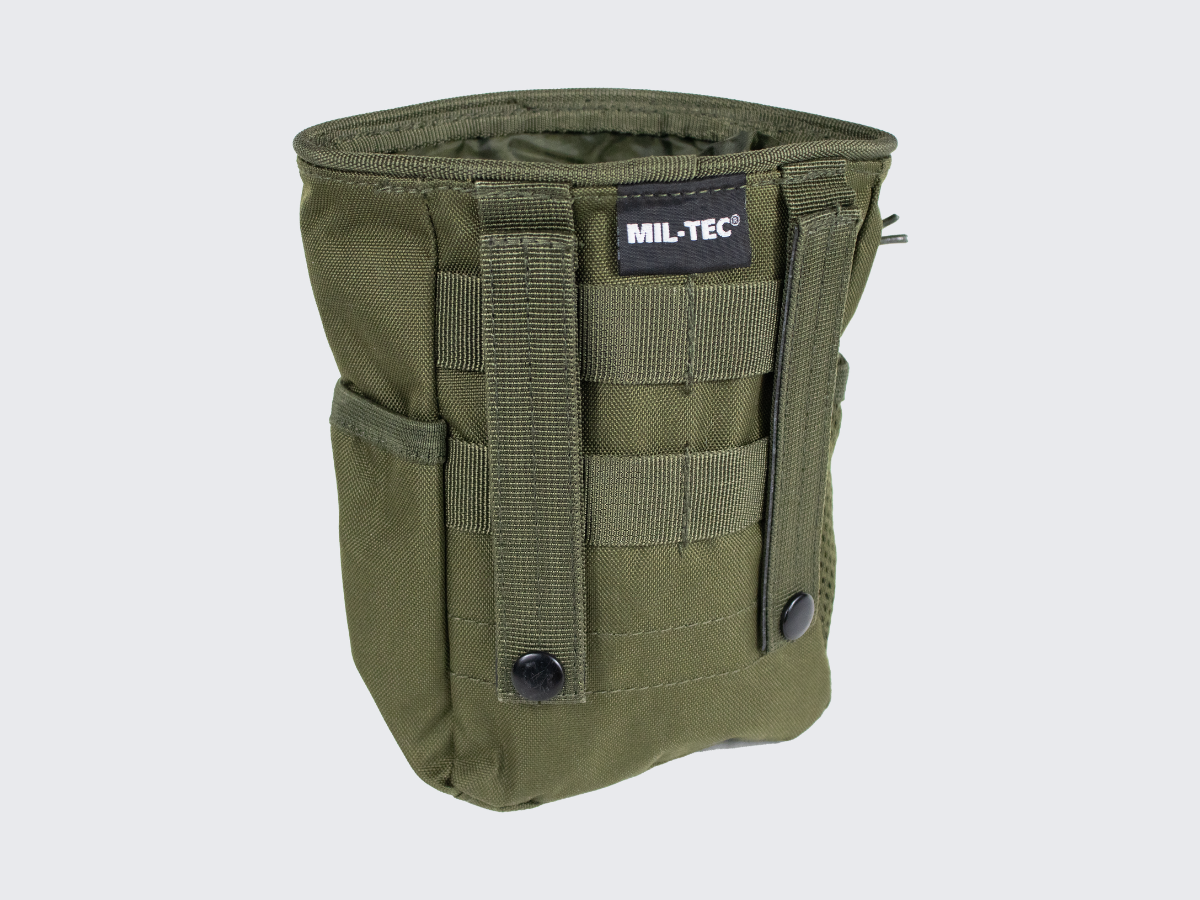 Oliivin vihreä dumppitasku MIL-TEC® MOLLE. Olive green tactical MOLLE dump pouch MIL-TEC®.