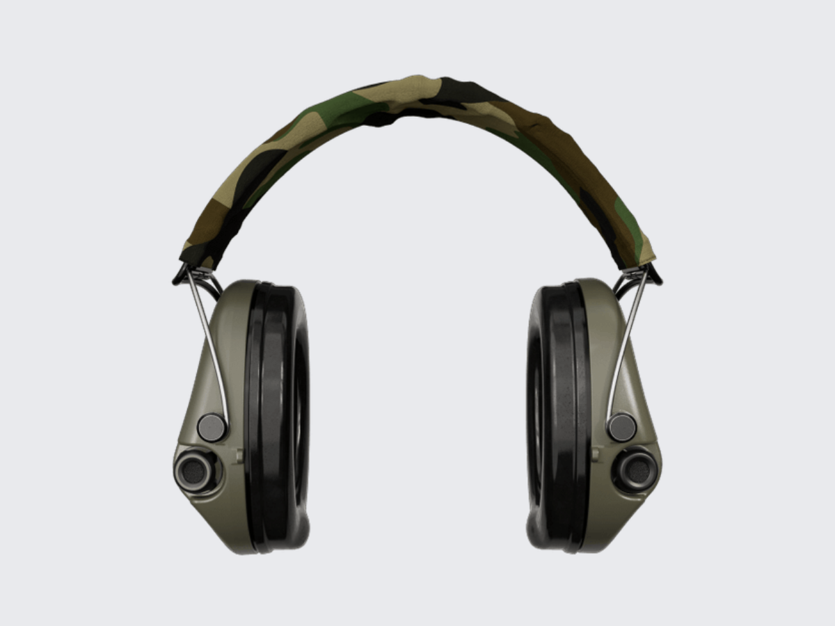 Sordin Supreme Pro-X Hear2 med GRÖN-CAMO pannband