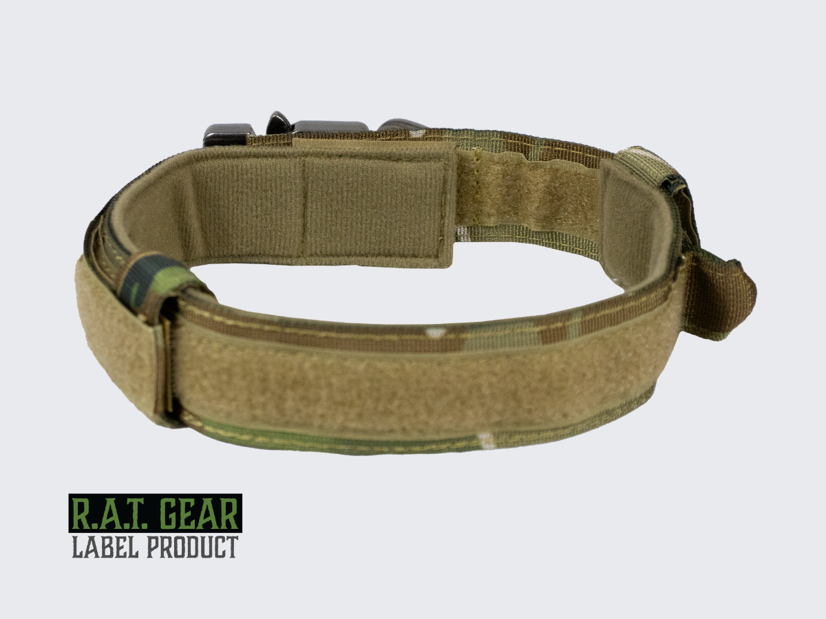 Camo kuvioinen Taktinen koiran kaulapanta Heavy Duty R.A.T. GEAR. Camo patterned Tactical Dog collar Heavy Duty R.A.T. GEAR.