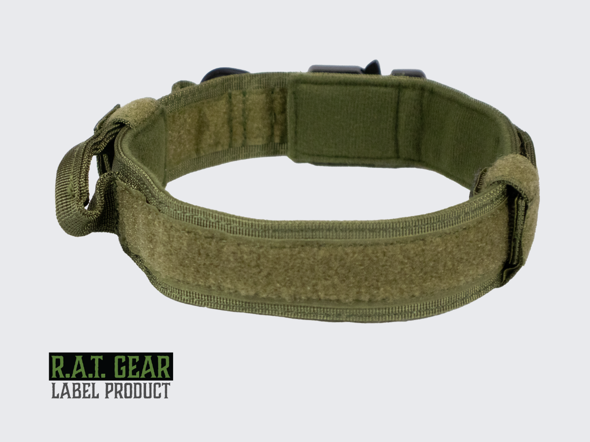 Vihreä Taktinen koiran kaulapanta Heavy Duty R.A.T. GEAR. Green Tactical Dog collar Heavy Duty R.A.T. GEAR.