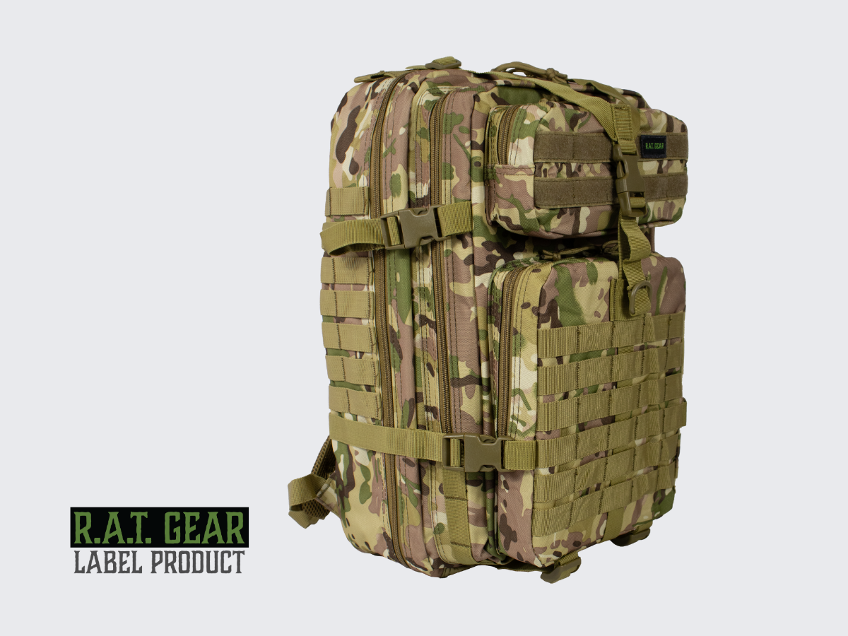 Monipuolinen, laadukas ja kestävä Camo kuvioinen rynnäkköreppu Patrol 35L jokapäiväiseen käyttöön. A versatile, high-quality and durable Camo pattern assault backpack Patrol 35L for everyday use.