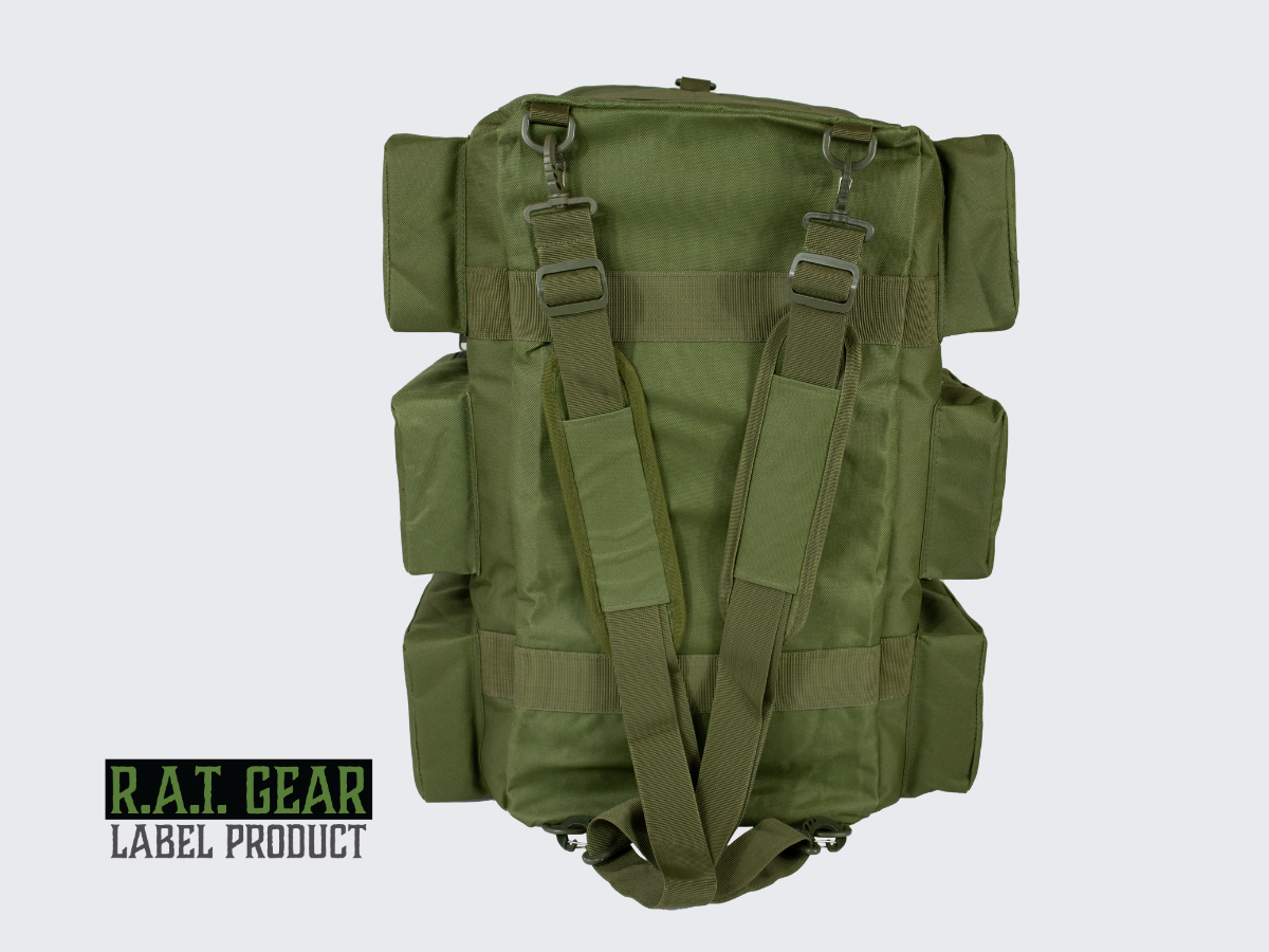 Vihreä 60 litrainen ratalaukku / keikkalaukku. Grön 60 liter Skyttebag / Utrustningsväska. Green 60 liter Range Bag / Gear Bag.