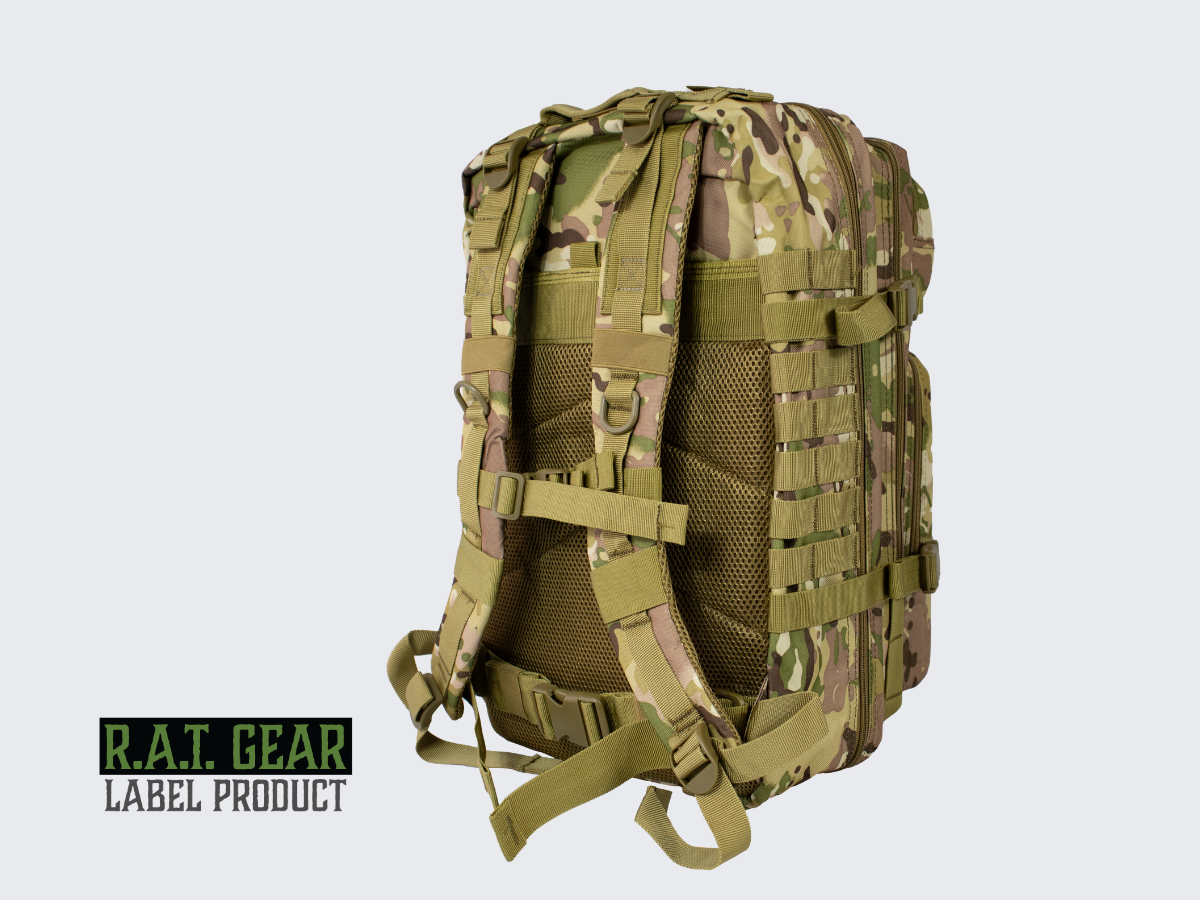 Monipuolinen, laadukas ja kestävä Camo kuvioinen rynnäkköreppu Patrol 35L jokapäiväiseen käyttöön. A versatile, high-quality and durable Camo pattern assault backpack Patrol 35L for everyday use.