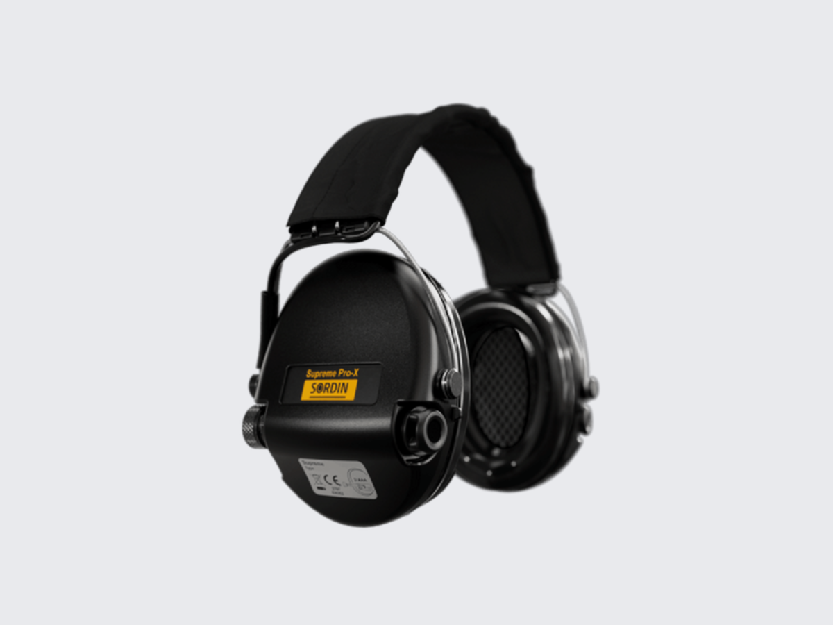 Sordin Supreme Pro-X Hear2 SVART med textil pannband