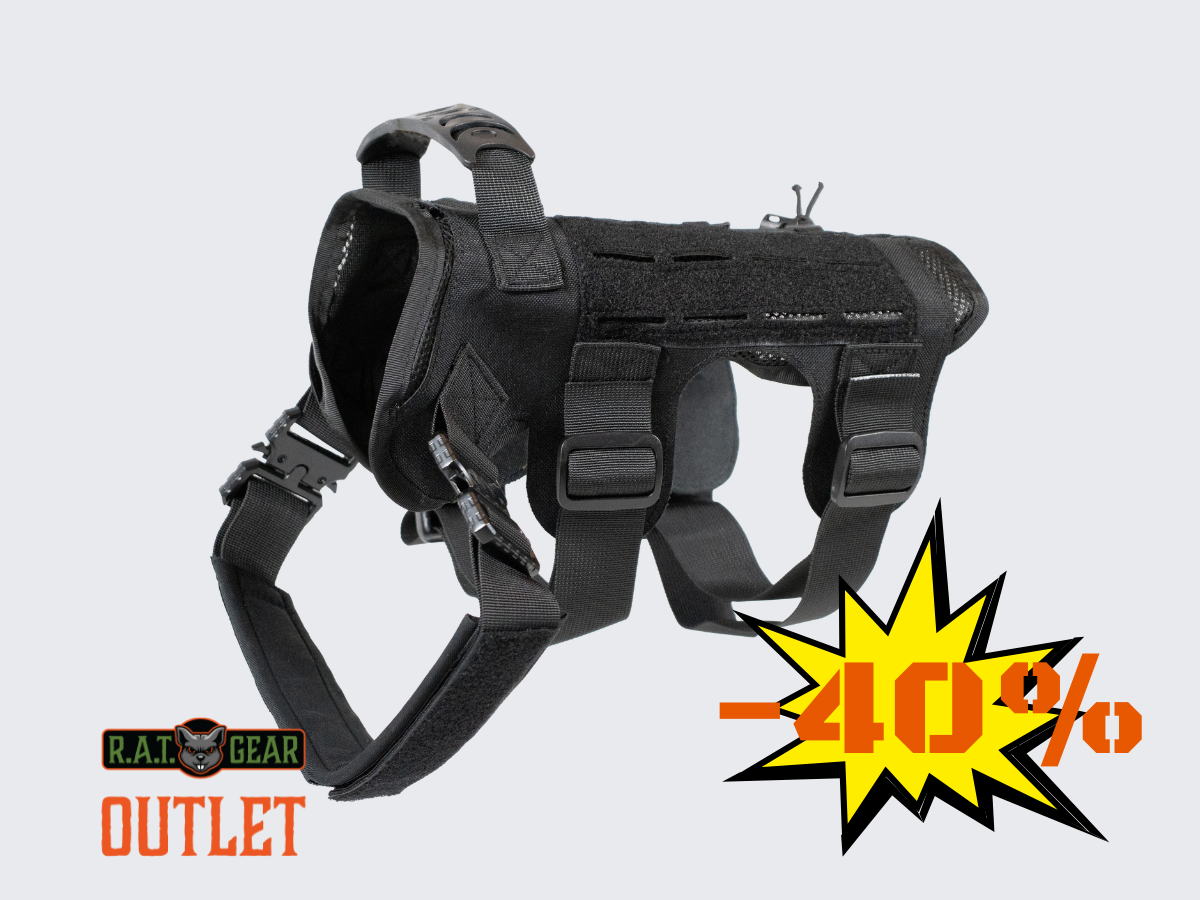 Cobra tactical dog harness Black