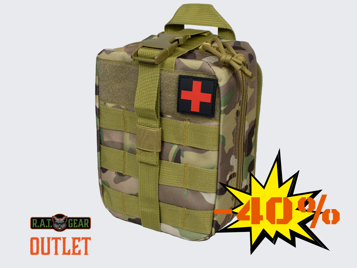 Tactical Rip-Away MOLLE First Aid Bag Camo