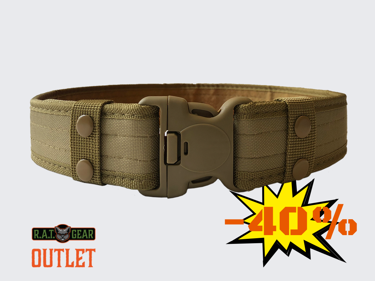 Tactical equipment belt Canvas Light green
