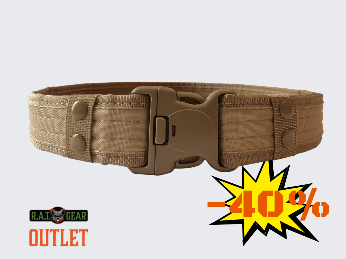 Tactical equipment belt Canvas Tan