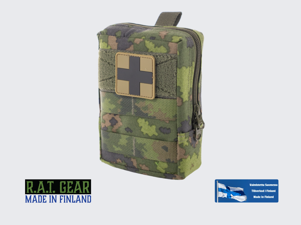 M05 Varustetasku RG-VT-10 NIR/IRR MOLLE + Ruskea EA merkki