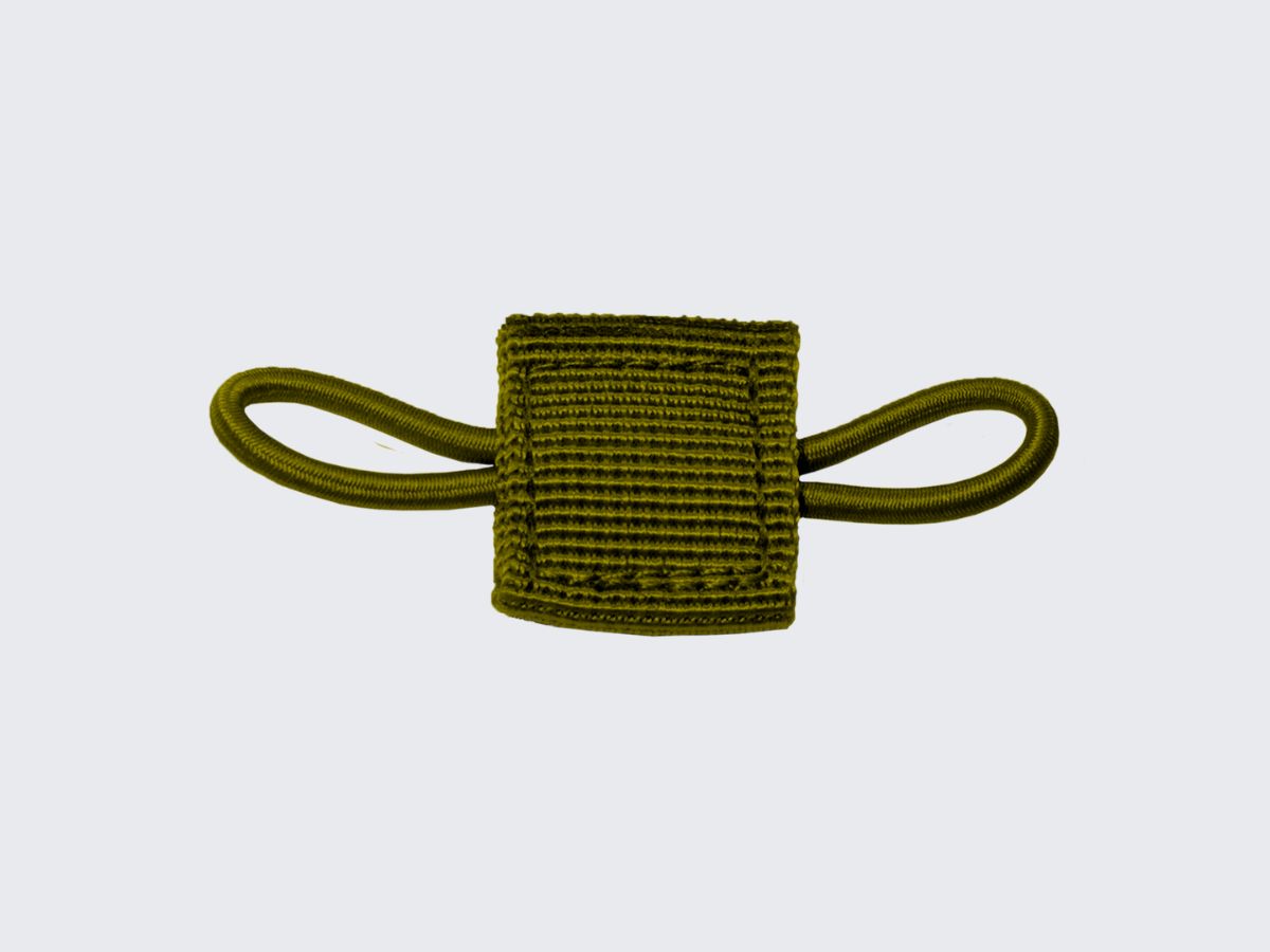 Varustelenkit pienten varusteiden kiinnittämiseen PALS-nauhoitukseen. Varustelenkkien värivaihtoehdot: Musta, Vihreä, Tan ja Harmaa. Equipment loops for attaching small equipment to PALS lacing. Color options for accessory loops: Black, Green, Tan and Grey.