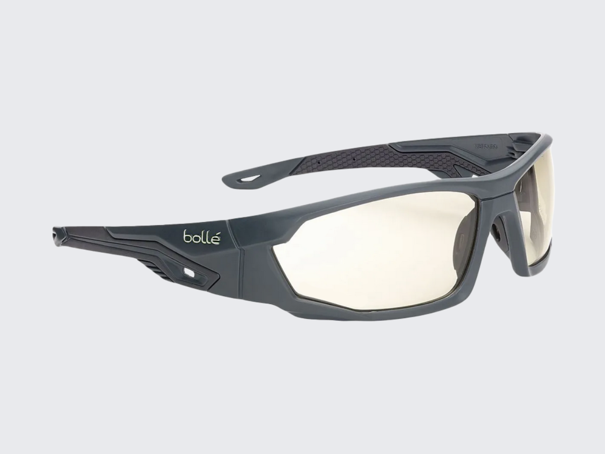 Bollé® Mercuro CSP taktiset lasit Musta/Harmaa. Bollé® Mercuro CSP taktiska glasögon Svart/Grå. Bollé® Mercuro CSP Tactical Glasses Black/Grey.