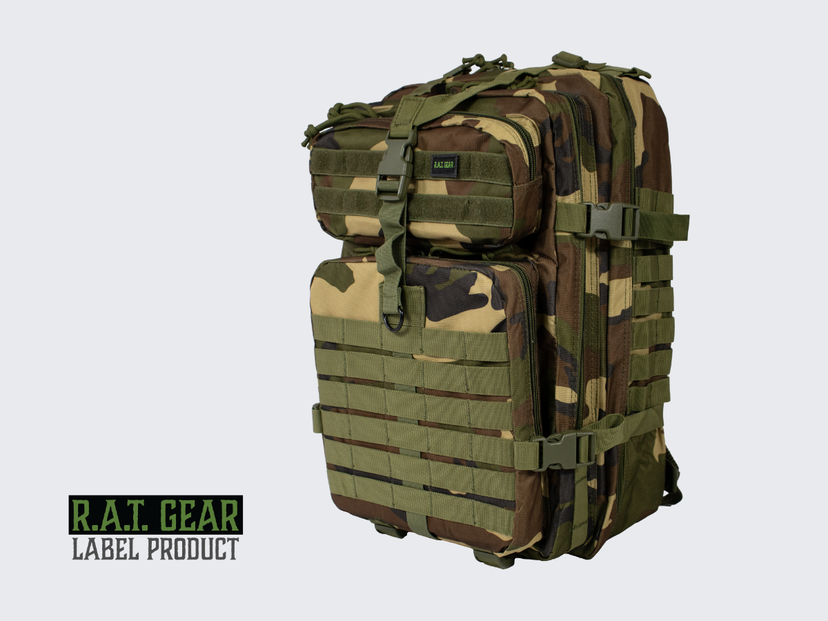 Monipuolinen, laadukas ja kestävä Woodland kuvioinen rynnäkköreppu Patrol 35L jokapäiväiseen käyttöön. A versatile, high-quality and durable Woodland pattern assault backpack Patrol 35L for everyday use.