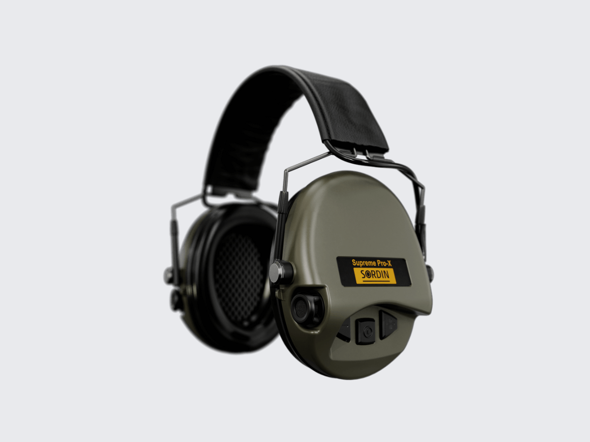 Sordin Supreme Pro-X Hear2 Slim GREEN med pannband 