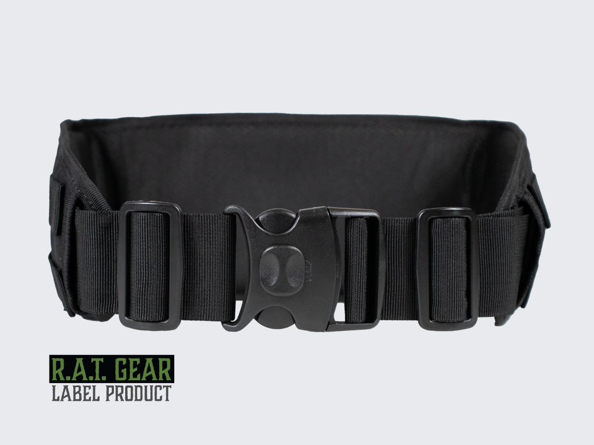 Musta kevytrakenteinen perus taisteluvyö. Svart lätt konstruktion med grundläggande stridsbälte. Black lightweight basic battle belt.