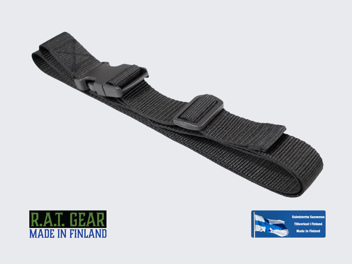 Remmi / Vyö pikalukitussoljella 30 mm / 140 cm Musta