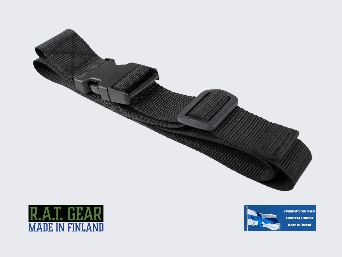 Remmi / Vyö pikalukitussoljella 40 mm / 140 cm Musta
