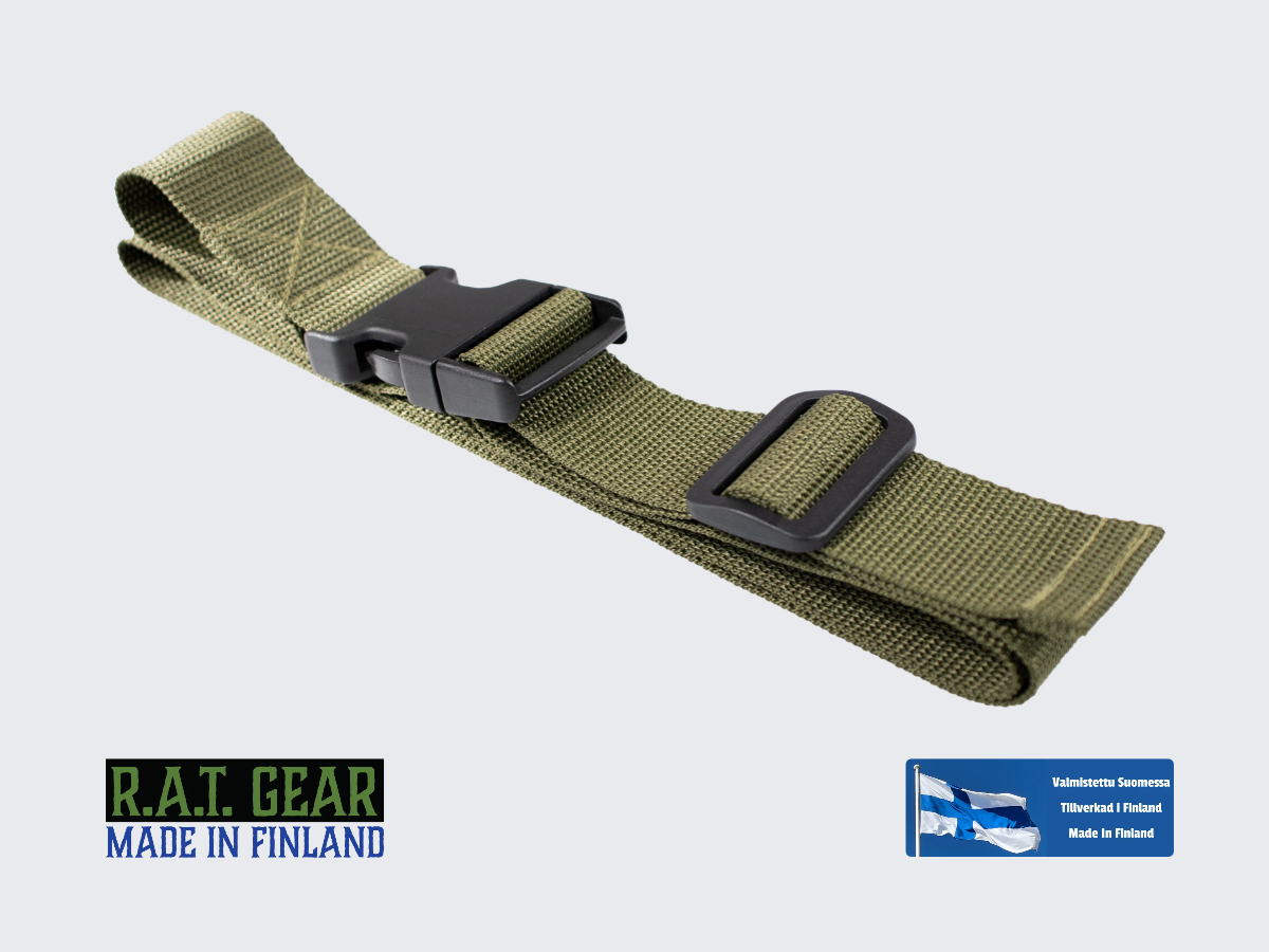 Remmi / Vyö pikalukitussoljella 40 mm / 140 cm Vihreä