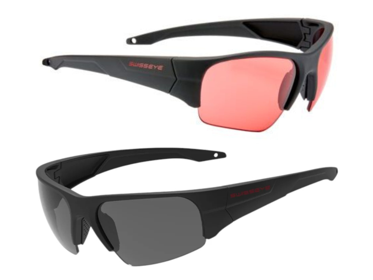 Swisseye® Viper V620 Ballistiset suojalasit Vermilion punainen / Savu