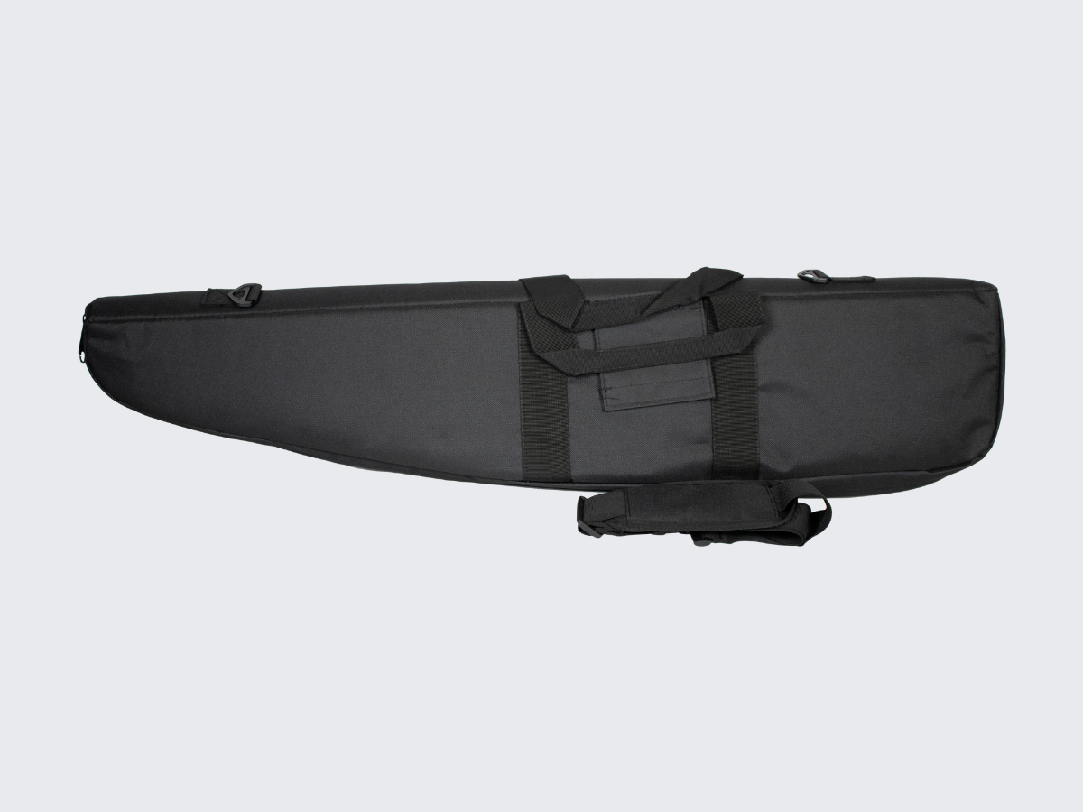 Kevyt musta aselaukku max. 96 cm aseelle. Black light gun bag for the gun max. 96 cm of lenght.