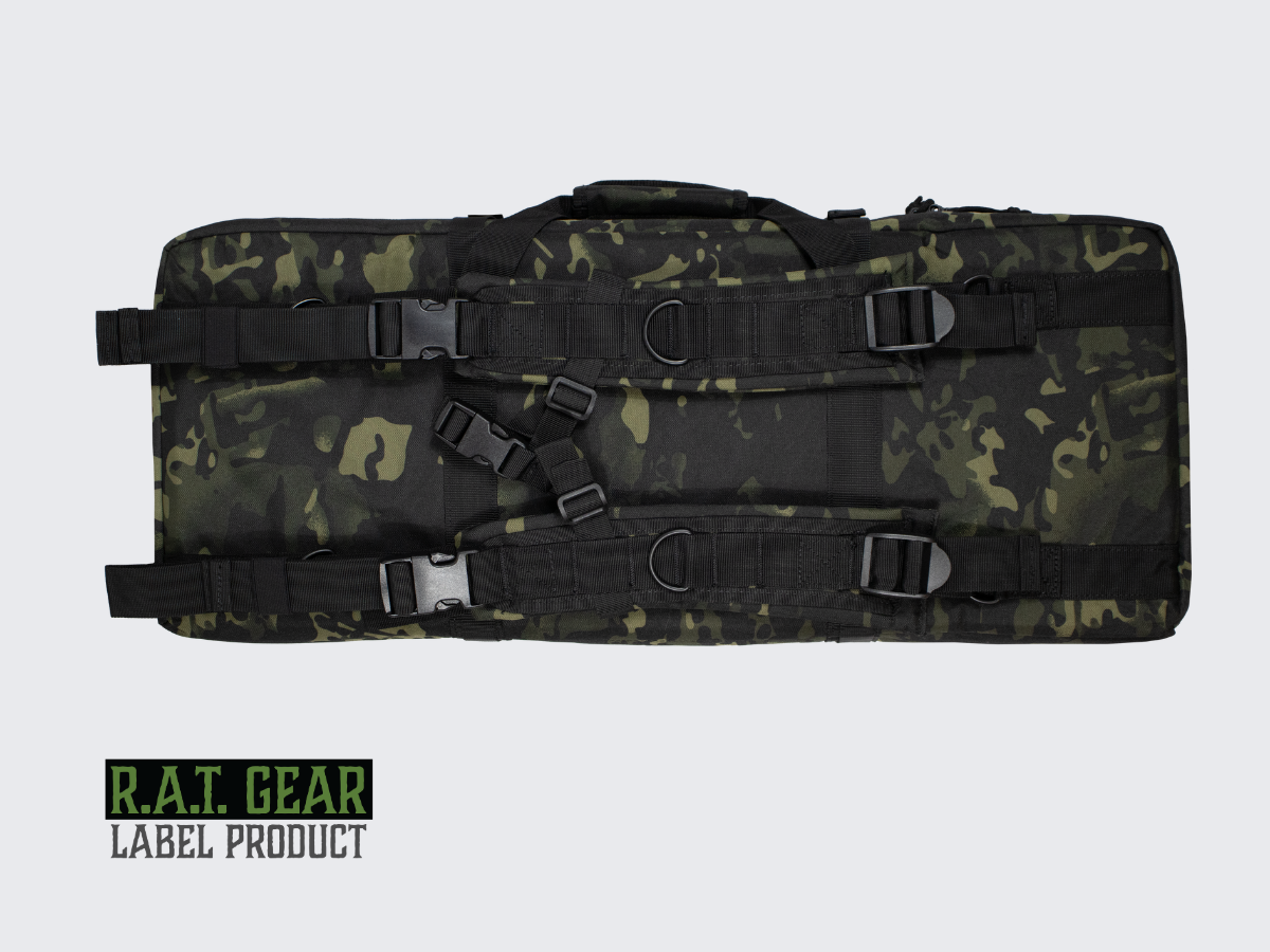 Aselaukku Stealth 30 kahdelle max. 73 senttimetriselle aseelle ja kahdelle pistoolille. Aselaukun väri on Musta Camo. Gun bag Stealth 30 for two max. 73 cm guns and for two pistols. The gun bag color is black camo.