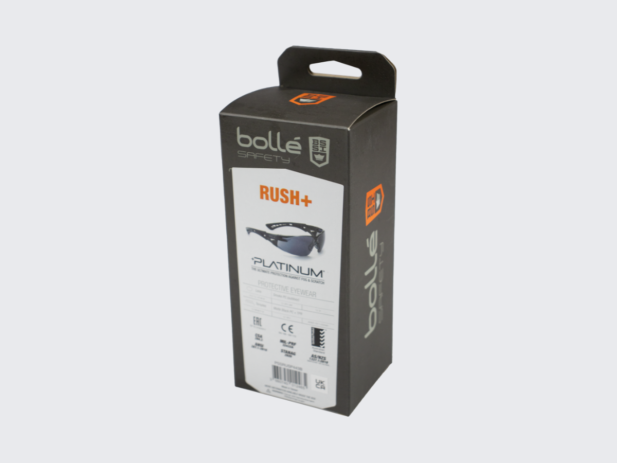 Bollé® BSSI RUSH+ Safety Glasses Smoke