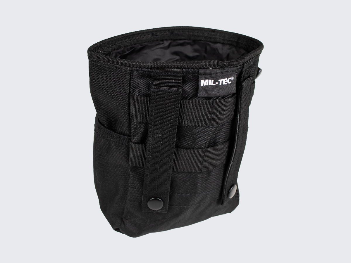 Musta dumppitasku MIL-TEC® MOLLE. Black tactical MOLLE dump pouch MIL-TEC®.