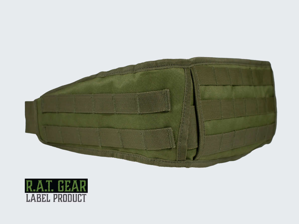 Vihreä kevytrakenteinen perus taisteluvyö. Grön lätt konstruktion med grundläggande stridsbälte. Green lightweight basic battle belt.