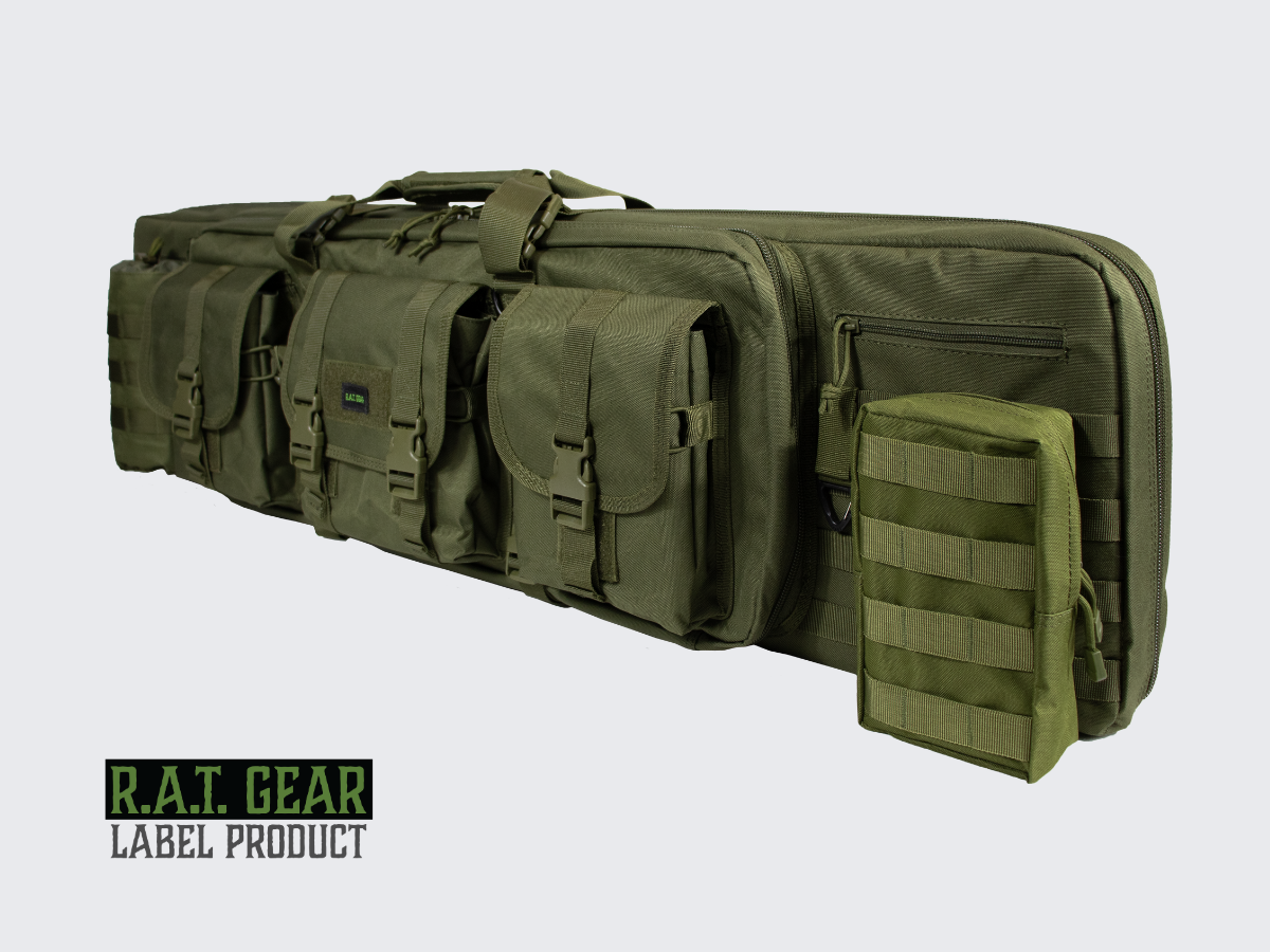 Raccoon 42 COMBO Aselaukku kahdelle aseelle 105 cm Vihreä