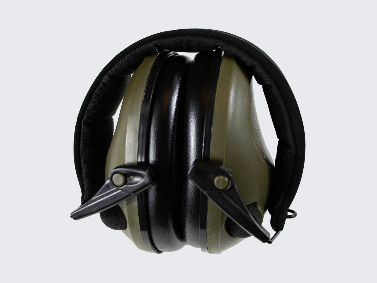 Vihreät MIL-TEC®in aktiivikuulosuojaimet. Green MIL-TEC® active hearing protectors.