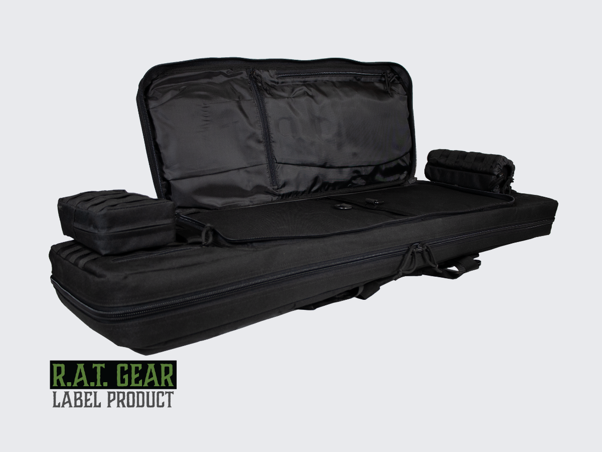 Raccoon 42 COMBO Aselaukku kahdelle aseelle 105 cm Musta