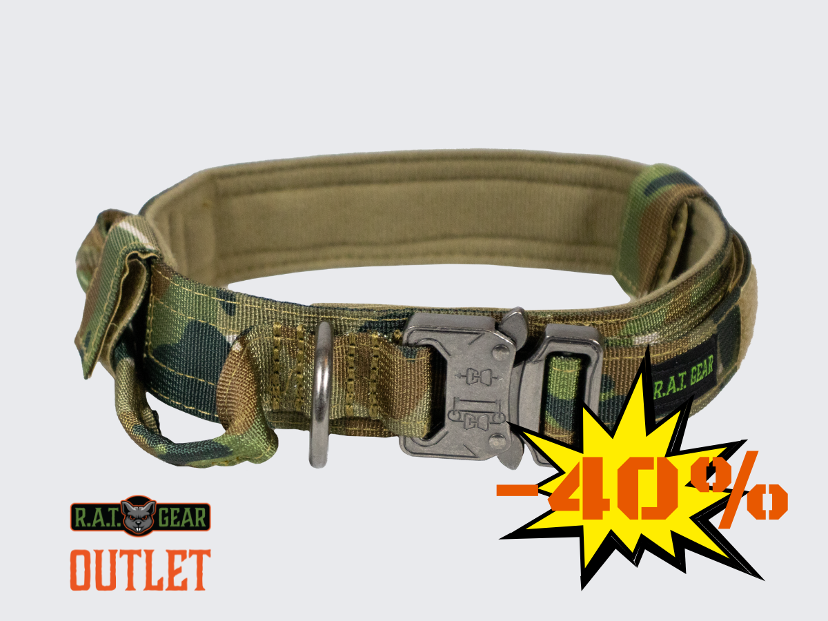 Tactical Dog collar Heavy Duty Camo