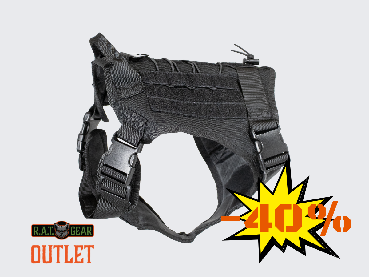Phantom tactical dog harness Black