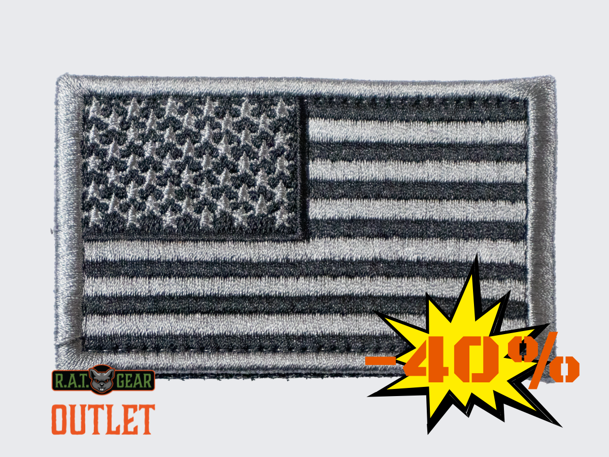 Moral patch USA flag Black-Silver