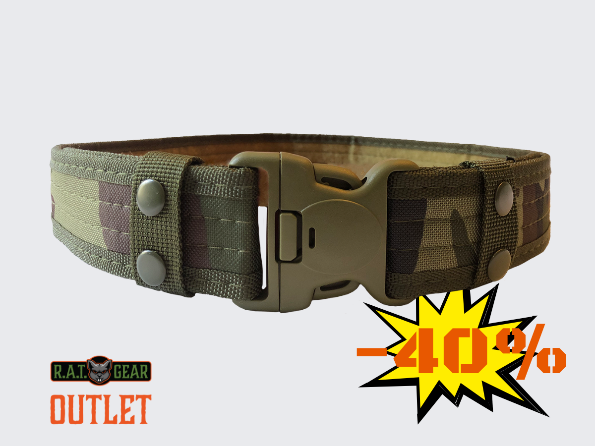 Tactical equipment belt Canvas Woodland